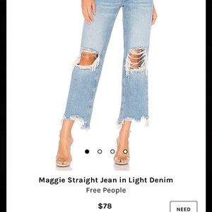 Free People Maggie Denim